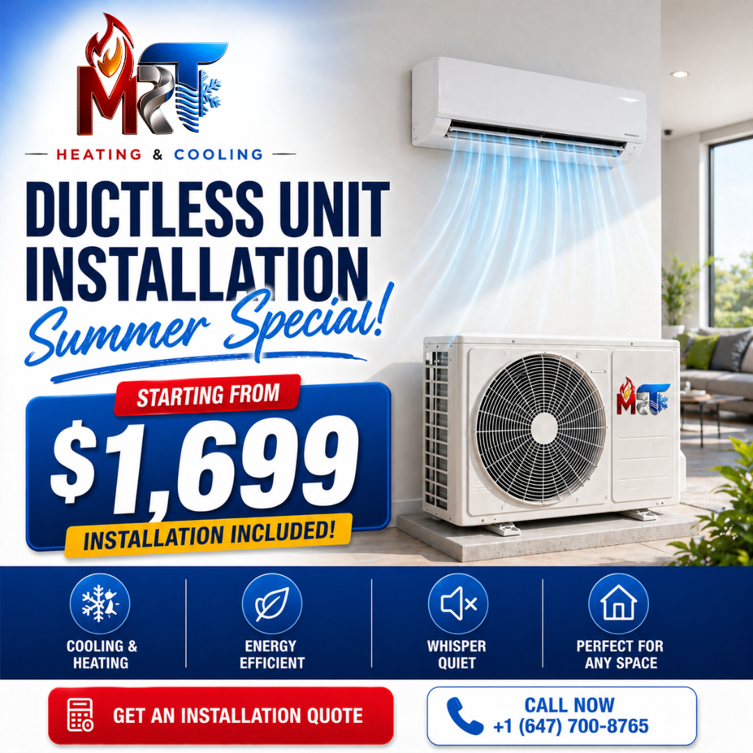 MRT Climate ductless unit installation summer special — starting from $1,699 installed